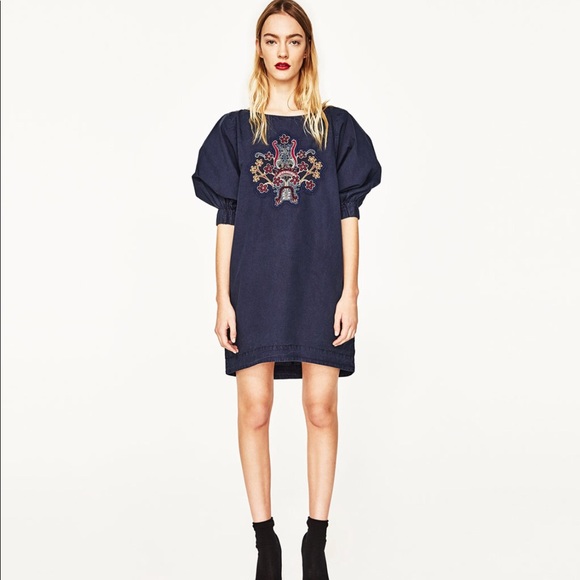 Zara Dresses & Skirts - Zara Jean Embroidered Dress